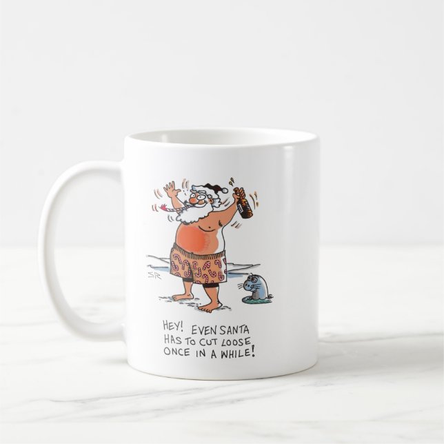 Drunk Santa w-säl mugg (Vänster)