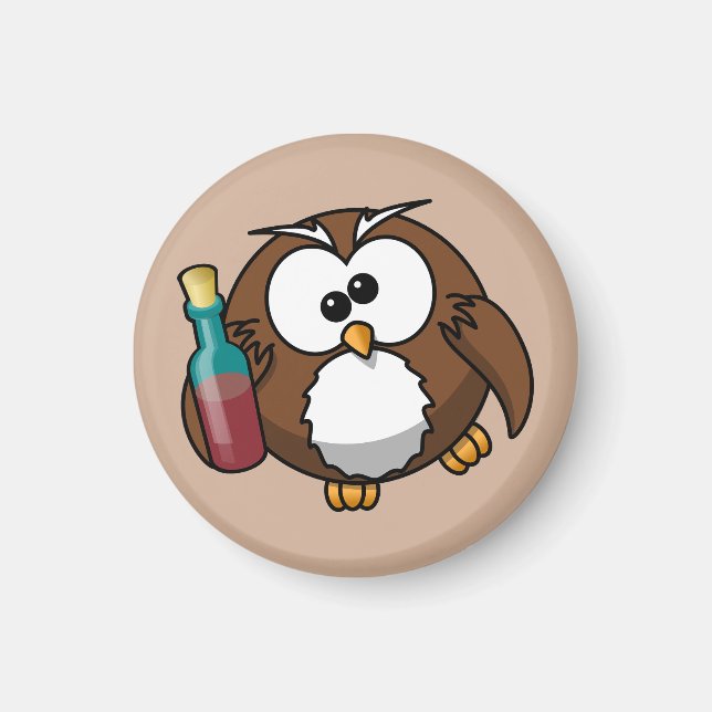 Drunk Uggla Magnet (Framsidan)
