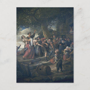 Drunk women by Jan Steen Vykort