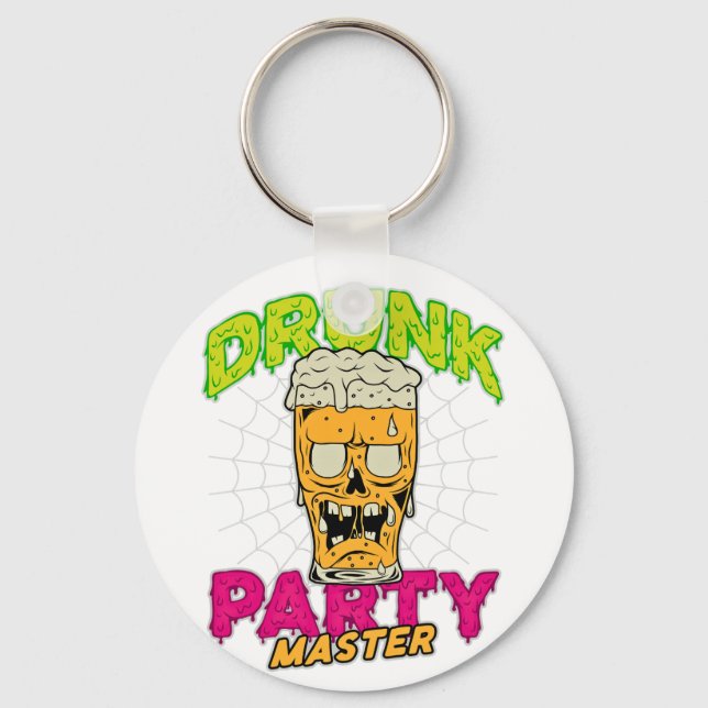 Drunk Zombie Keychain Nyckelring (Framsida)