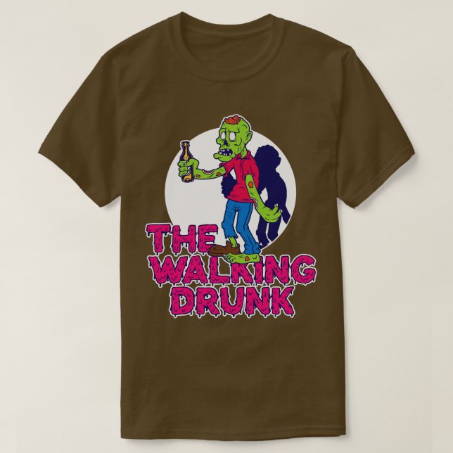 Drunk Zombie T Shirt (Design framsida)