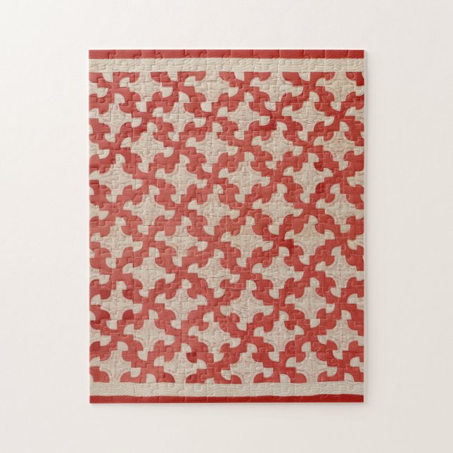 Drunkard's Väg quilt Pussel (Vertikal)