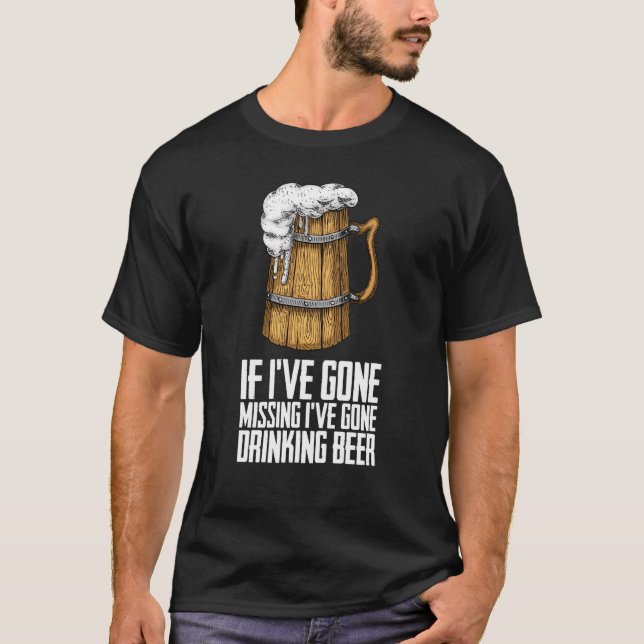 Drunken Beer dricker Drick öl T Shirt (Framsida)