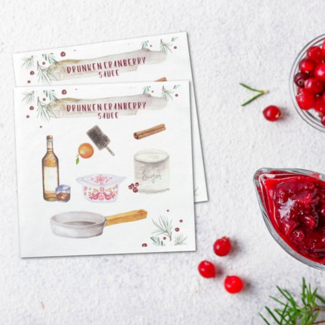 Drunken Cranberry Sauce | JULFEST Pappersservett (Skapare uppladdad)