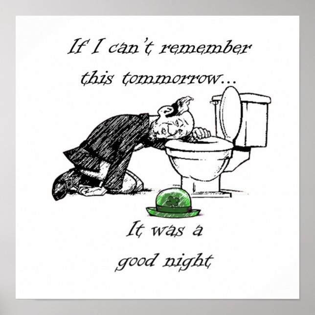 Drunken Leprechaun Poster (Framsidan)