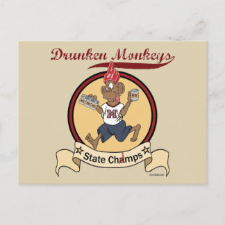 Drunken Monkey Vykort
