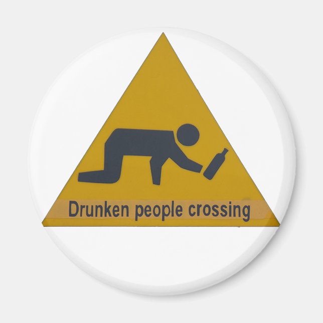 Drunken People Crossing Magnet (Framsidan)