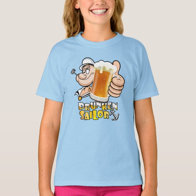 Drunken Sailor | Barn T Shirt (Framsida)