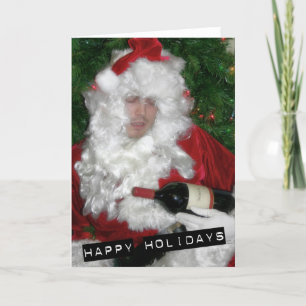 Drunken Santa Helgkort
