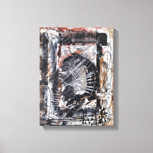 Drunken Självporträtt Wrapped Canvas (Framsida)