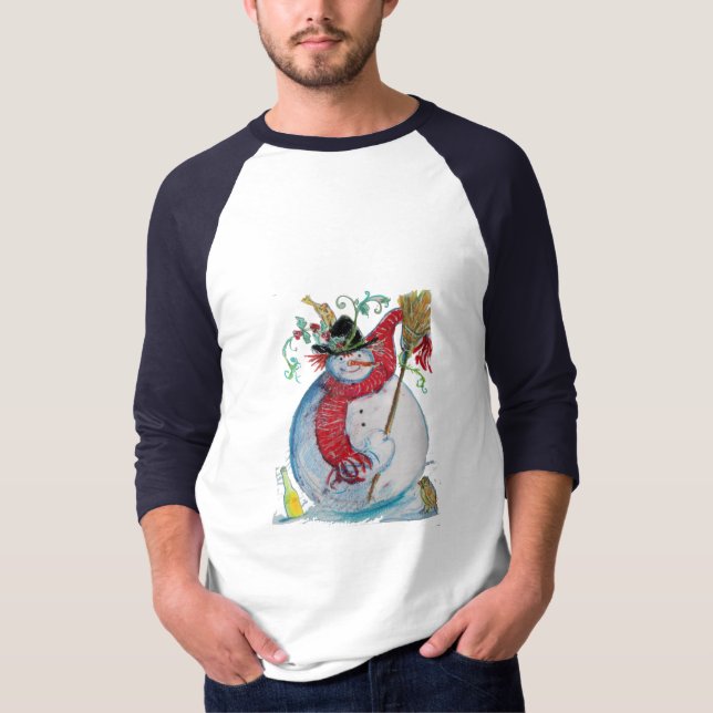 DRUNKEN SNÖGUBBE T-SHIRT (Framsida)