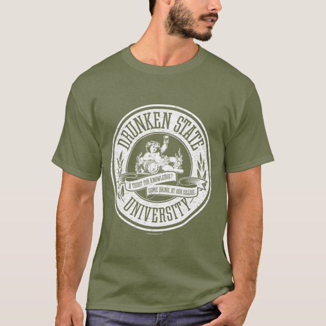 Drunken State Universiteten T-shirt (Framsida)