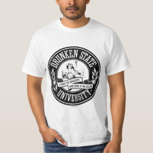 Drunken State Universiteten Tee Shirt