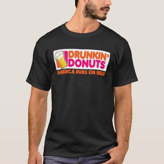 Drunkin grownups America springa on Beer Shirt åt  T (Framsida)