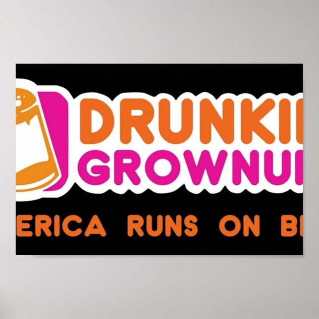 Drunkin Grownups America Version Poster (Framsidan)