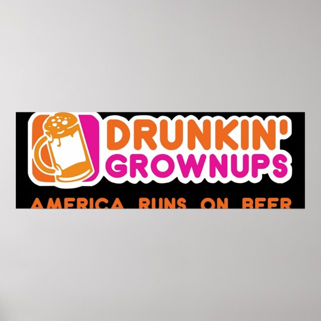Drunkin Grownups America Version Poster (Framsidan)