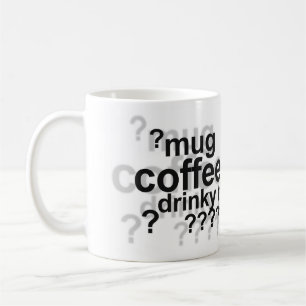 Drunklock mugg - vit