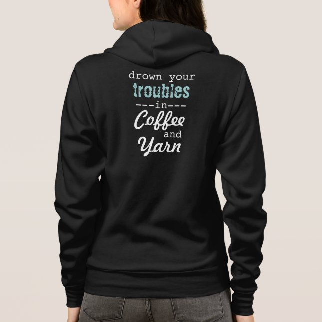 Drunkna ditt besvärar hoodien tee shirt (Baksida)