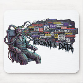 Drunkna i data – cyberpunk anti-media hjärntvätt musmatta