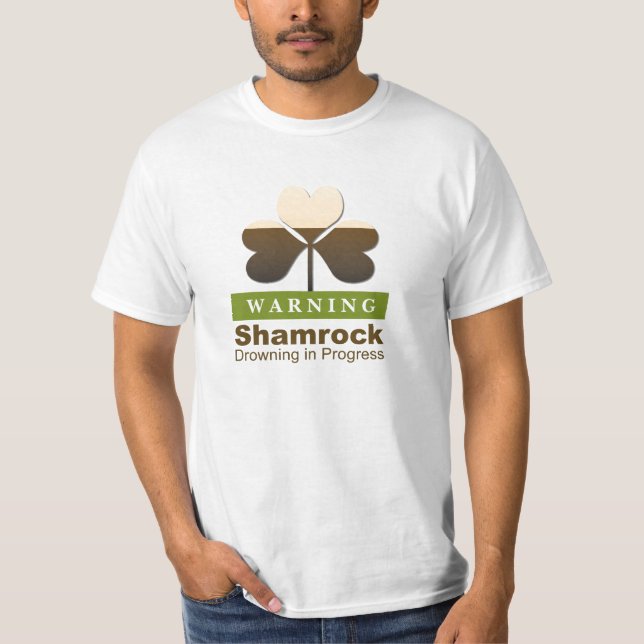 Drunkna shamrocken tee shirt (Framsida)