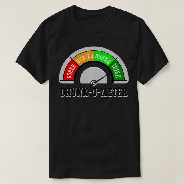 DrunkOMeter St T Shirt (Design framsida)
