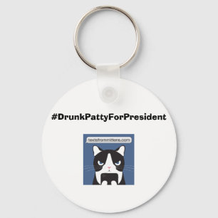 #DrunkPattyForPresident grundläggande Keychain Nyckelring