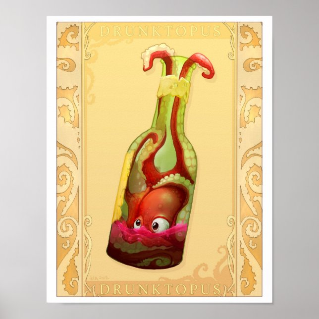 Drunktopus Poster (Framsidan)