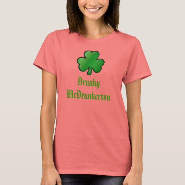 Drunky McDrunkerson Tee Shirt (Framsida)