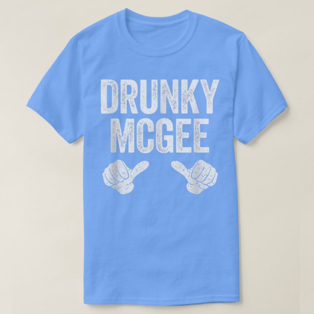 Drunky Mcgee St patricks day Couple T Shirt (Design framsida)