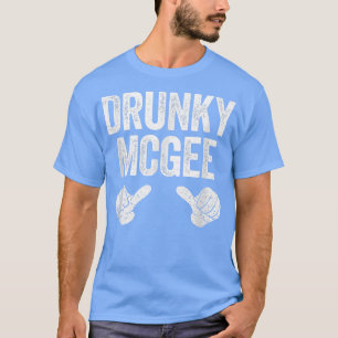 Drunky Mcgee St patricks day Couple T Shirt