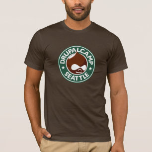 Drupal läger Seattle - mörkbrunt Tee Shirt
