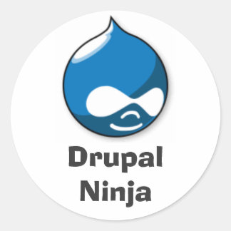 Drupal Ninja Runt Klistermärke