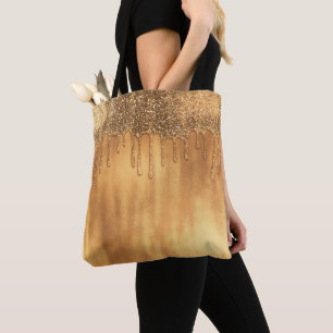 Druplar i Guld Honey Glitter Pretty Drips Tygkasse
