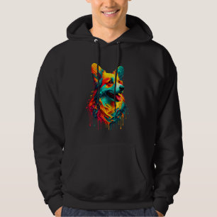 Druppande konst Cardigan Welsh Corgi Corgis Hoodie