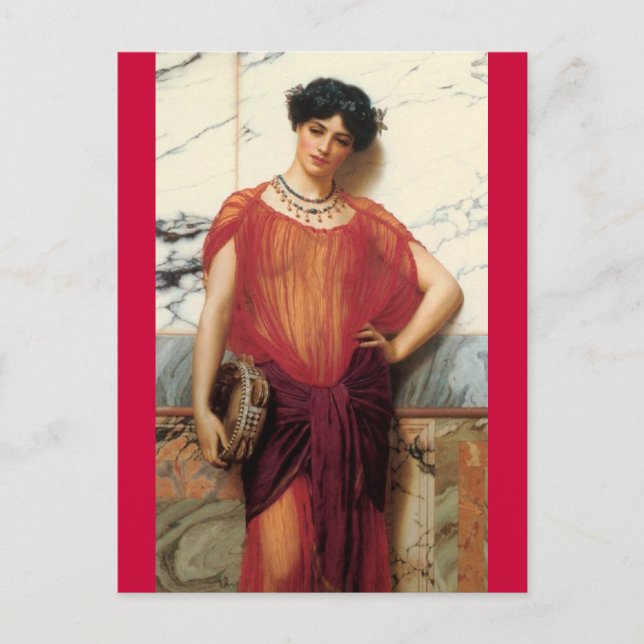 Drusilla - Vintage Art - Godward Vykort (Framsida)