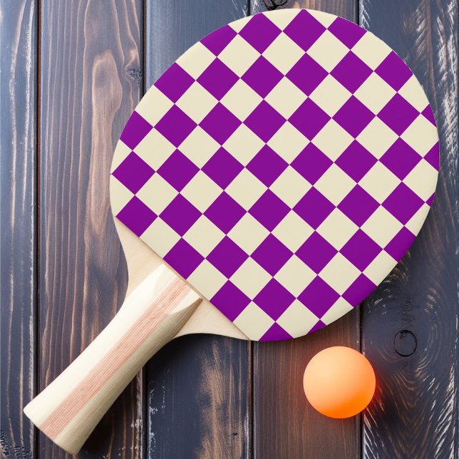 Druv & Kream Checker Pingisracket (Skapare uppladdad)