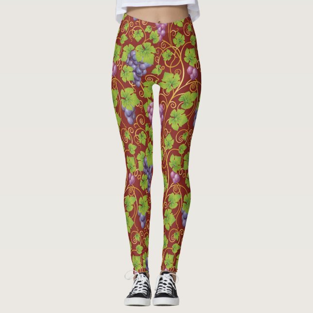 Druvamönster Leggings (Framsida)