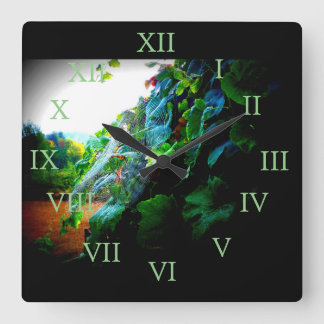 Druvawebben Fyrkantig Klocka