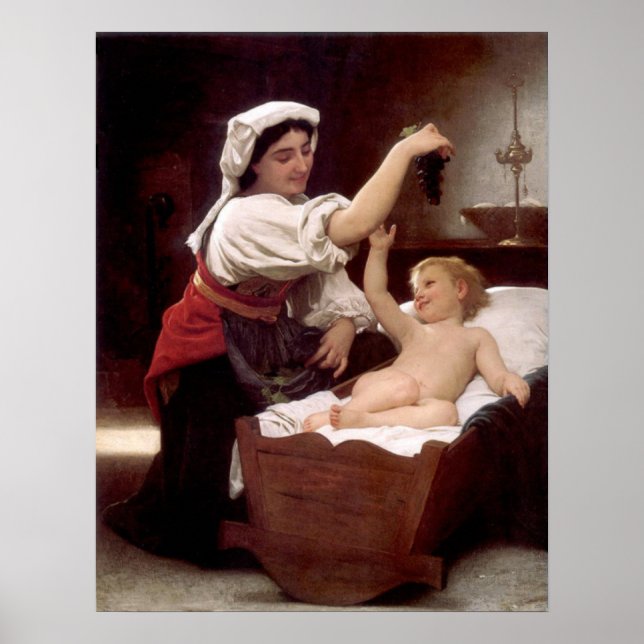 Druvbunten 1868, Bouguereau Affisch (Framsidan)