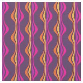 Druvförväntningar Groovy Lila Disco-mönstrad Tyg