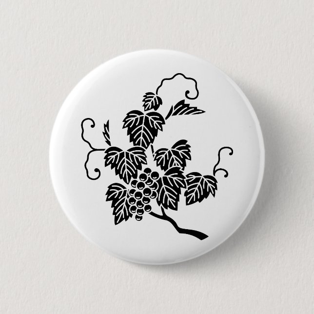Druvgrens pinback-knapp knapp (Framsida)