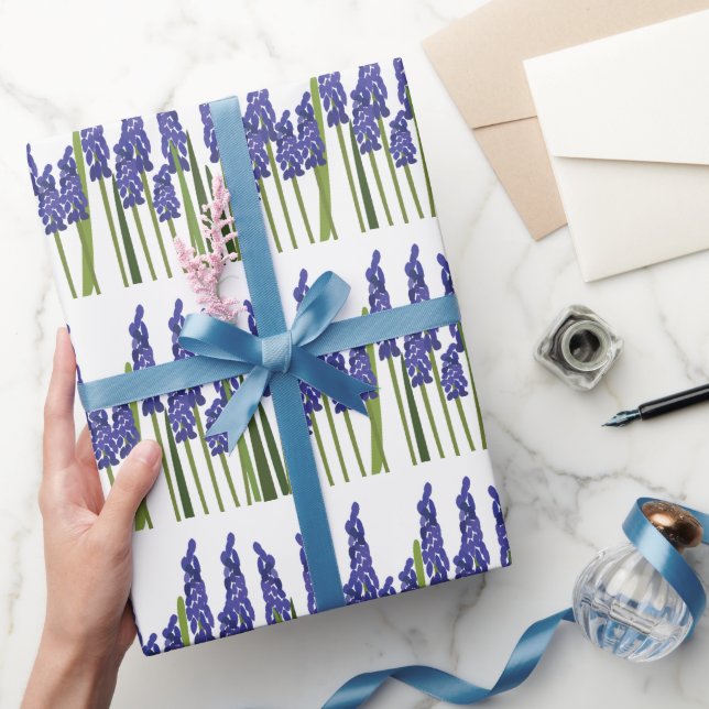 Druvhyacint Lila Blå Blomma Blommig Presentpapper (Gifting)
