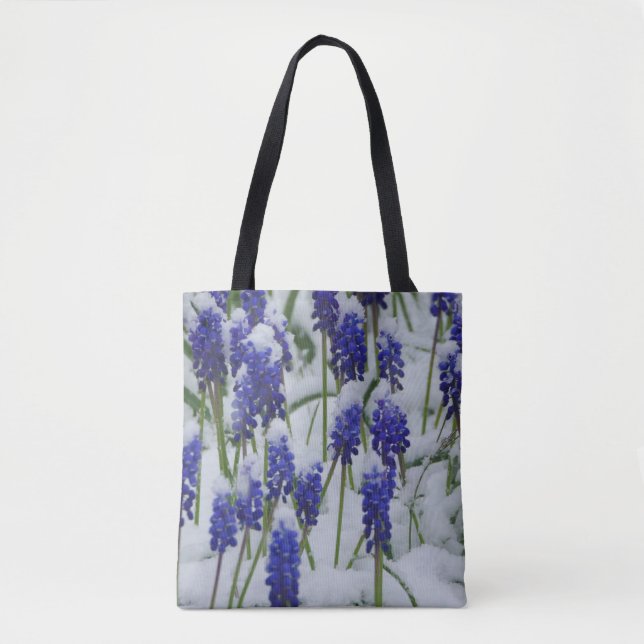 DruvHyacinths i Snö Bag Tygkasse (Framsida)