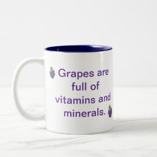 Druvor är fullt av vitaminer och mineralämnen Mugg