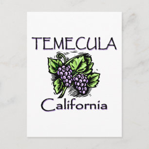 Druvor av Temecula Vykort