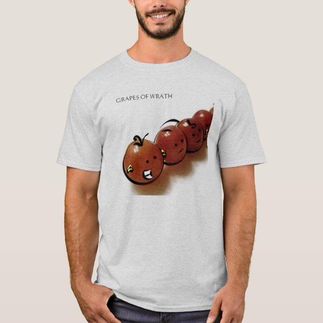 Druvor av vredet t shirt (Framsida)