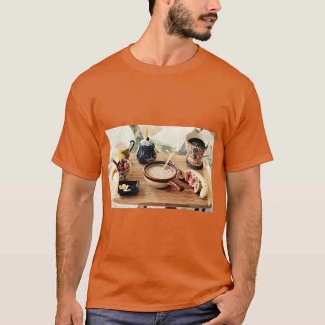 Druvor & Banan Morgon-T-shirt T Shirt (Framsida)