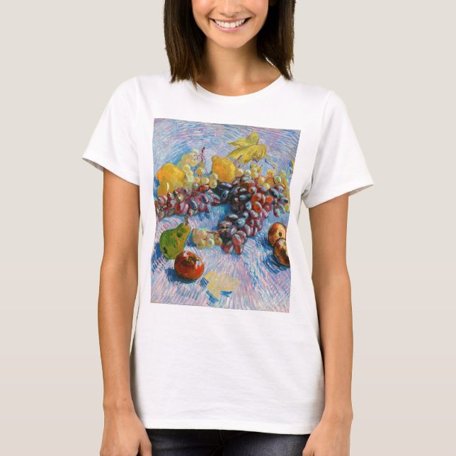 Druvor, citroner, päron och äpplen, Van Gogh T Shirt (Framsida)
