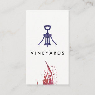 Druvor för vinöppnare visitkort
