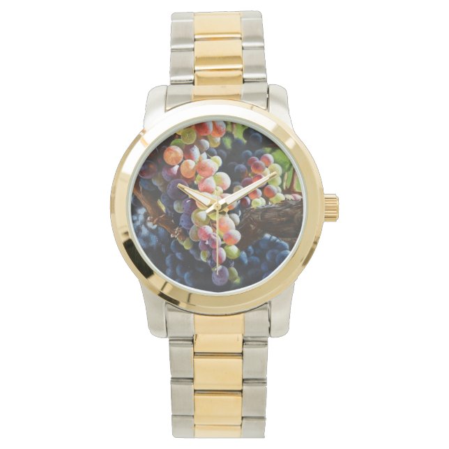 Druvor i Abundance för Vin Älskare & Wineries Armbandsur (Framsida)